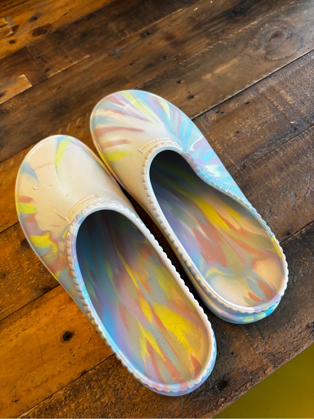 Hunter Pastel Tie-Dye Slip-On Clogs